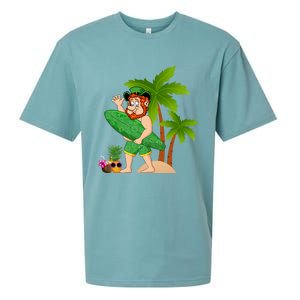 Leprechaun Hawaiian Surfing St Patricks Day Hawaii Gift Sueded Cloud Jersey T-Shirt