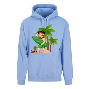 Leprechaun Hawaiian Surfing St Patricks Day Hawaii Gift Unisex Surf Hoodie