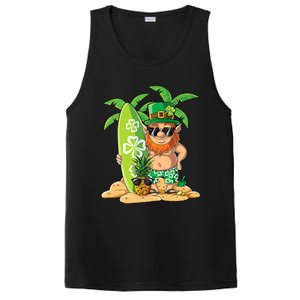 Leprechaun Hawaiian Surfing St Patricks Day Hawaii Great Gift PosiCharge Competitor Tank