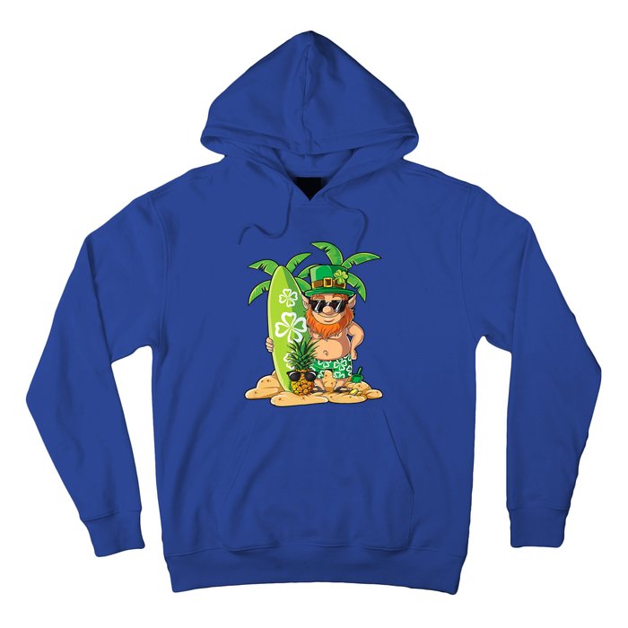 Leprechaun Hawaiian Surfing St Patricks Day Hawaii Great Gift Hoodie