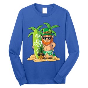 Leprechaun Hawaiian Surfing St Patricks Day Hawaii Great Gift Long Sleeve Shirt