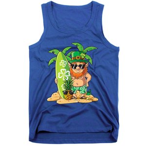 Leprechaun Hawaiian Surfing St Patricks Day Hawaii Great Gift Tank Top