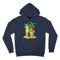 Leprechaun Hawaiian Surfing St Patricks Day Hawaii Hoodie