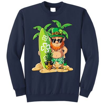 Leprechaun Hawaiian Surfing St Patricks Day Hawaii Sweatshirt