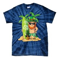 Leprechaun Hawaiian Surfing St Patricks Day Hawaii Tie-Dye T-Shirt