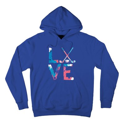 Love Hockey Sport Fans Passion Fun Ice Hockey Gift Hoodie