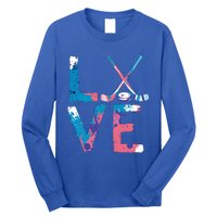 Love Hockey Sport Fans Passion Fun Ice Hockey Gift Long Sleeve Shirt