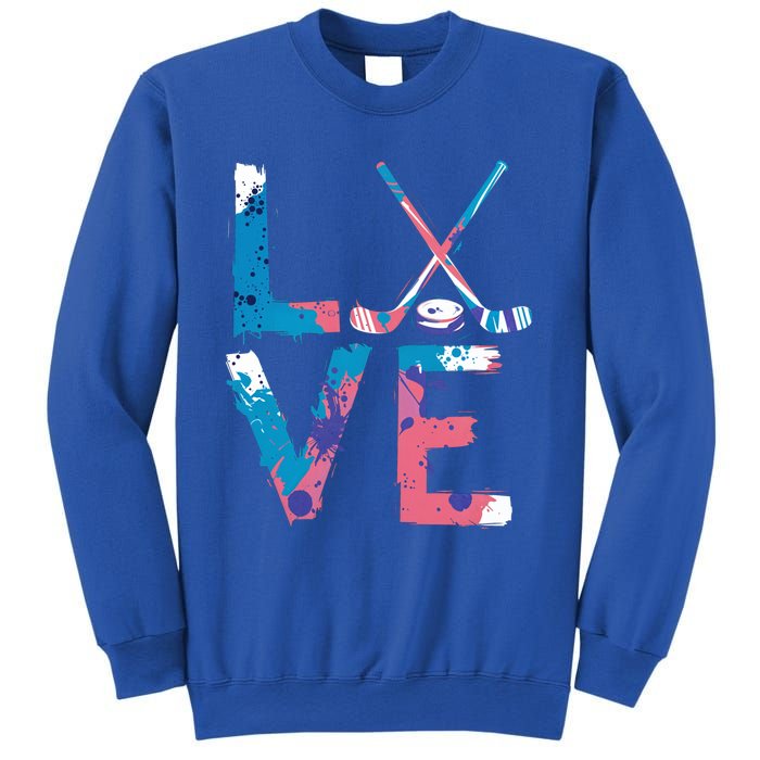 Love Hockey Sport Fans Passion Fun Ice Hockey Gift Sweatshirt