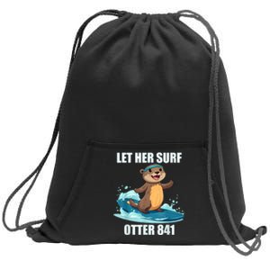 Let Her Surf Otter 841 Sweatshirt Cinch Pack Bag