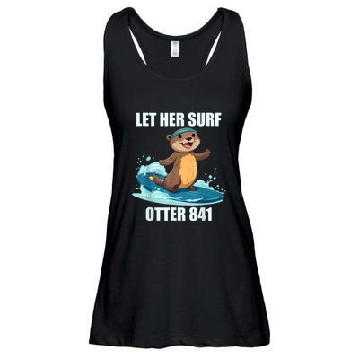 Let Her Surf Otter 841 Ladies Essential Flowy Tank