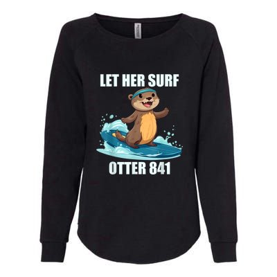 Let Her Surf Otter 841 Womens California Wash Sweatshirt