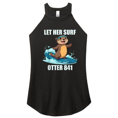 Let Her Surf Otter 841 Women's Perfect Tri Rocker Tank