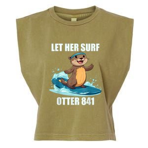 Let Her Surf Otter 841 Garment-Dyed Women's Muscle Tee