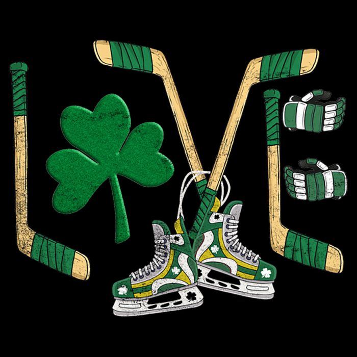 Love Hockey St Patrick's Day Impact Tech Backpack