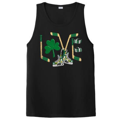 Love Hockey St Patrick's Day PosiCharge Competitor Tank