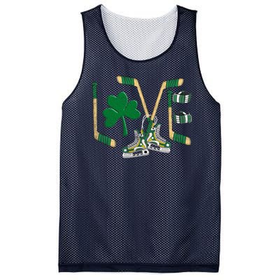 Love Hockey St Patrick's Day Mesh Reversible Basketball Jersey Tank