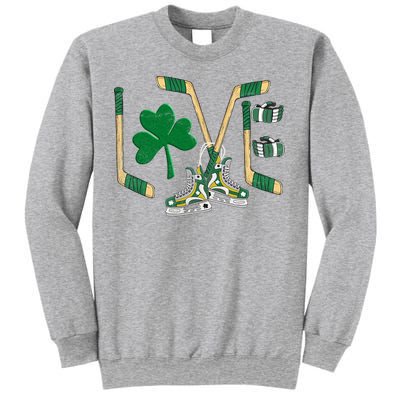 Love Hockey St Patrick's Day Sweatshirt