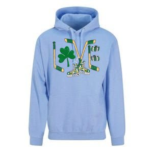 Love Hockey St Patrick's Day Unisex Surf Hoodie