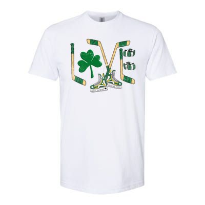 Love Hockey St Patrick's Day Softstyle CVC T-Shirt