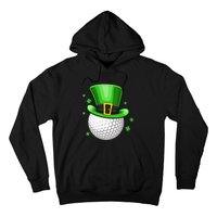 Leprechaun Hat Shamrock Leaf Golf St Patrick's Day Hoodie