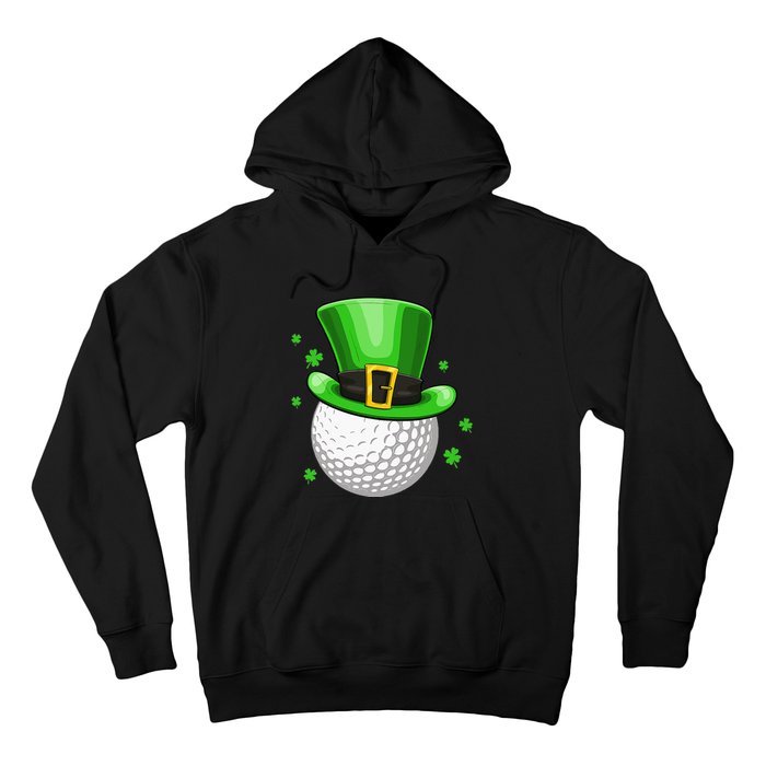 Leprechaun Hat Shamrock Leaf Golf St Patrick's Day Hoodie