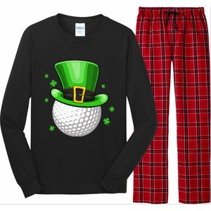 Leprechaun Hat Shamrock Leaf Golf St Patrick's Day Long Sleeve Pajama Set