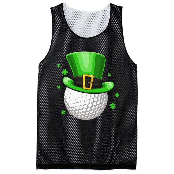 Leprechaun Hat Shamrock Leaf Golf St Patrick's Day Mesh Reversible Basketball Jersey Tank