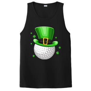 Leprechaun Hat Shamrock Leaf Golf St Patrick's Day PosiCharge Competitor Tank