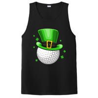 Leprechaun Hat Shamrock Leaf Golf St Patrick's Day PosiCharge Competitor Tank