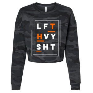 Lft Hvy Sht Fun Weight Lifter Gym Bunny Design Gift Funny Gift Cropped Pullover Crew