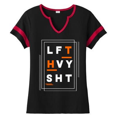 Lft Hvy Sht Fun Weight Lifter Gym Bunny Design Gift Funny Gift Ladies Halftime Notch Neck Tee