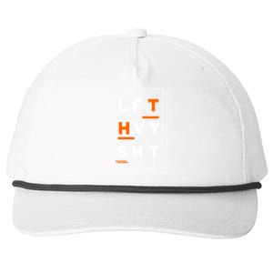 Lft Hvy Sht Fun Weight Lifter Gym Bunny Design Gift Funny Gift Snapback Five-Panel Rope Hat