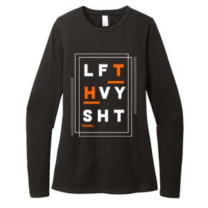 Lft Hvy Sht Fun Weight Lifter Gym Bunny Design Gift Funny Gift Womens CVC Long Sleeve Shirt