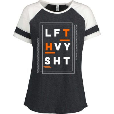 Lft Hvy Sht Fun Weight Lifter Gym Bunny Design Gift Funny Gift Enza Ladies Jersey Colorblock Tee