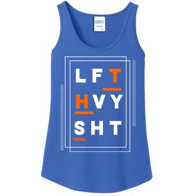 Lft Hvy Sht Fun Weight Lifter Gym Bunny Design Gift Funny Gift Ladies Essential Tank