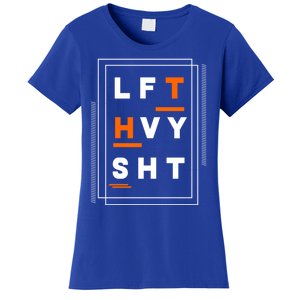 Lft Hvy Sht Fun Weight Lifter Gym Bunny Design Gift Funny Gift Women's T-Shirt