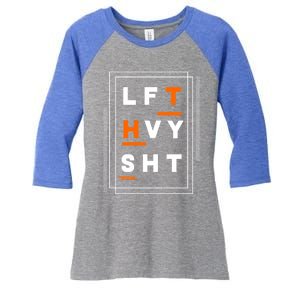 Lft Hvy Sht Fun Weight Lifter Gym Bunny Design Gift Funny Gift Women's Tri-Blend 3/4-Sleeve Raglan Shirt