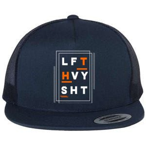 Lft Hvy Sht Fun Weight Lifter Gym Bunny Design Gift Funny Gift Flat Bill Trucker Hat