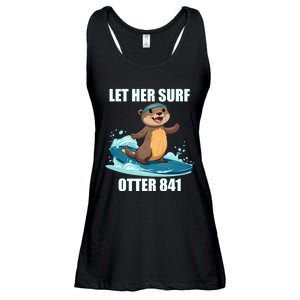 Let Her Surf Otter 841 Ladies Essential Flowy Tank