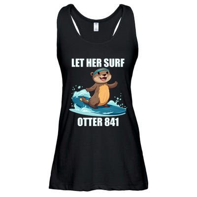 Let Her Surf Otter 841 Ladies Essential Flowy Tank