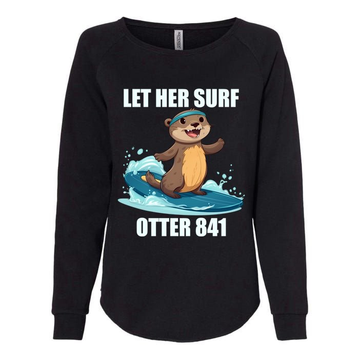 Let Her Surf Otter 841 Womens California Wash Sweatshirt