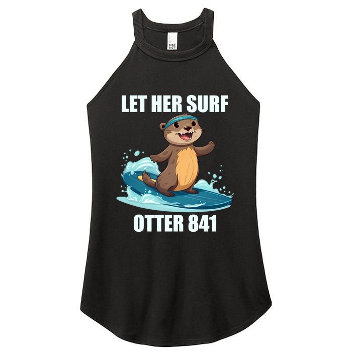 Let Her Surf Otter 841 Women's Perfect Tri Rocker Tank