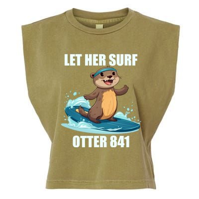 Let Her Surf Otter 841 Garment-Dyed Women's Muscle Tee