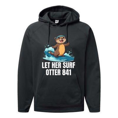 Let Her Surf Otter 841 Performance Fleece Hoodie