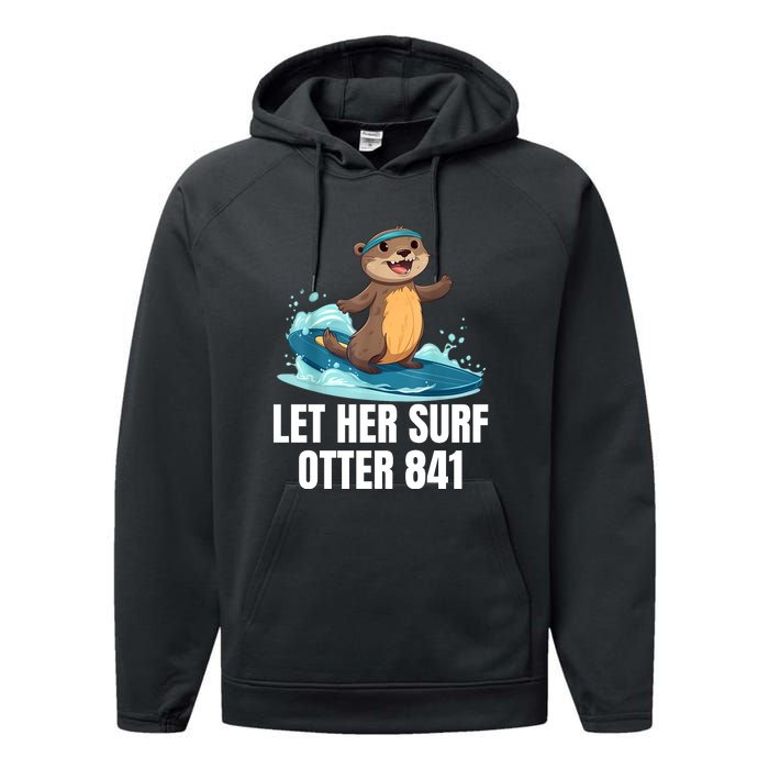 Let Her Surf Otter 841 Performance Fleece Hoodie