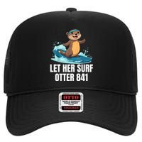 Let Her Surf Otter 841 High Crown Mesh Back Trucker Hat