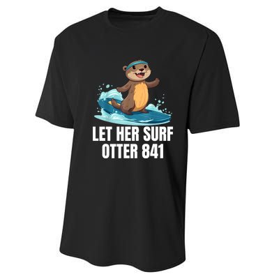 Let Her Surf Otter 841 Performance Sprint T-Shirt