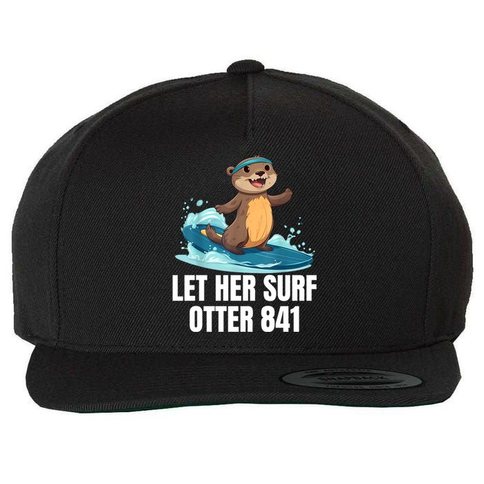 Let Her Surf Otter 841 Wool Snapback Cap