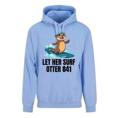 Let Her Surf Otter 841 Unisex Surf Hoodie