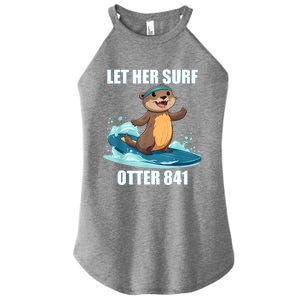 Let Her Surf Otter 841 Women's Perfect Tri Rocker Tank